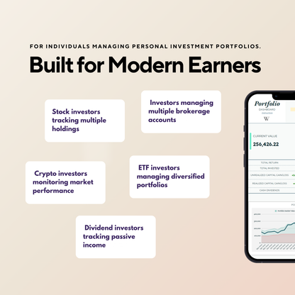 Stock & Crypto Investment Tracker | Portfolio Dashboard & Trade Tracker