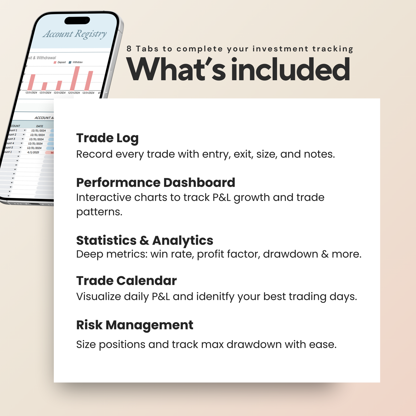 Stock & Crypto Trading Journal | Trade Tracker & Performance Dashboard