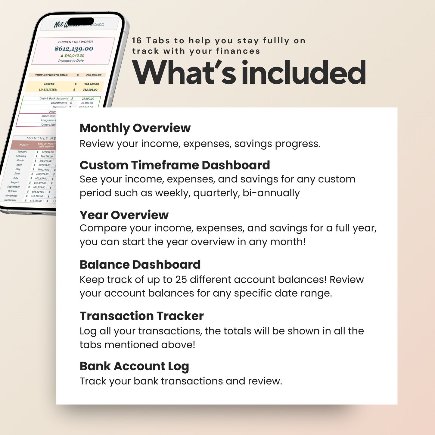 Income and Expense Tracker Dashboard | Cash Flow & Budget Dashboard
