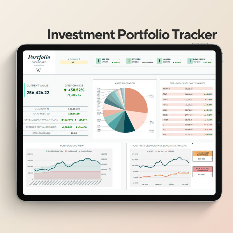 Stock & Crypto Investment Portfolio Tracker